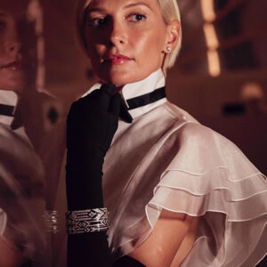 Black Tie Beauty and Art Deco Cuff. Photo @ralphlauren