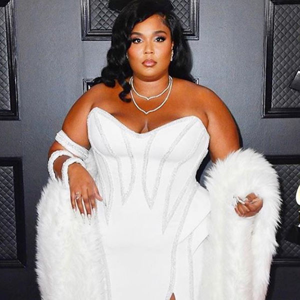 Lizzo in Versace and Lorraine Schwartz Double Diamond Necklace