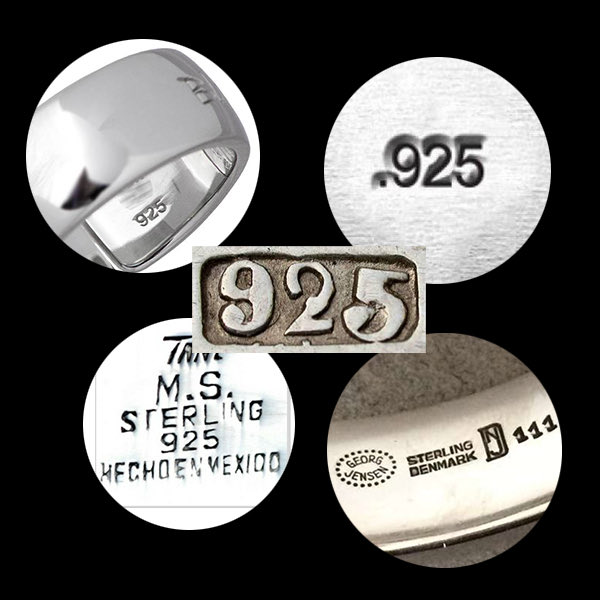 1 Some Examples of Sterling Silver Marks 1