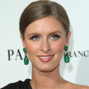 Nicky Hilton in Kenneth J Lane Emerald Earrings