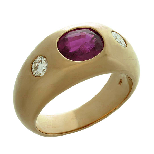 2 A 1970s gypsy set ring available on 1stbdibs