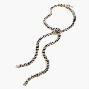 Faux Tie Crystal Necklace by J. Crew